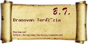 Brasovan Terézia névjegykártya
